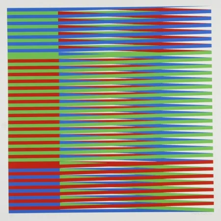 シルクスクリーン Cruz-Diez - Couleur additive