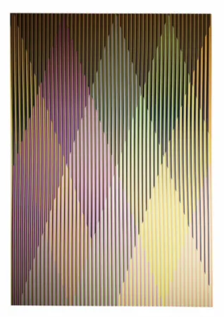 シルクスクリーン Cruz-Diez - Couleur additive perseus 2