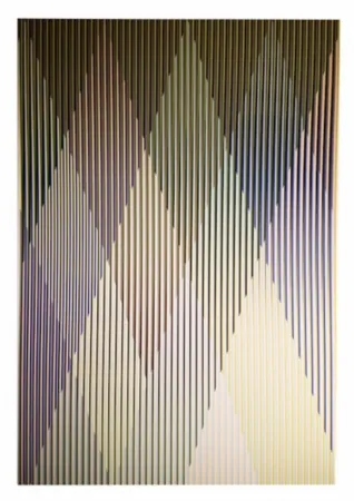 シルクスクリーン Cruz-Diez - Couleur additive perseus 3