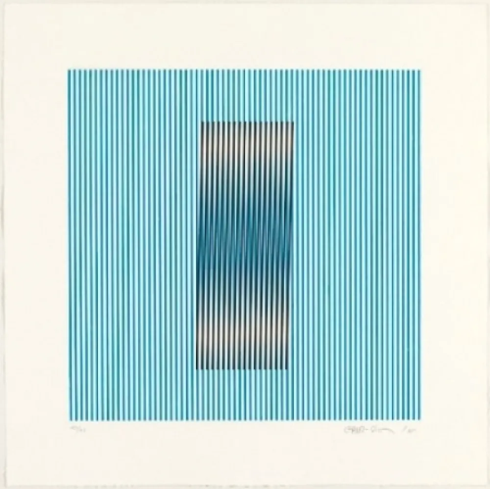 エッチングと　アクチアント Cruz-Diez - Induction del Amarillo Barcelona 