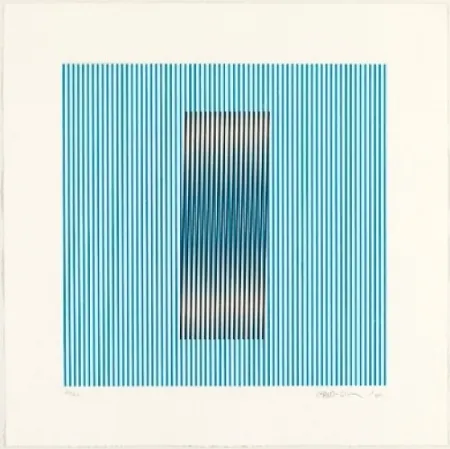 エッチングと　アクチアント Cruz-Diez - Induction del Amarillo Barcelona 