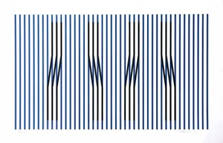 エッチング Cruz-Diez - Induction du Jaune Masnou	