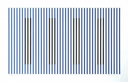 彫版 Cruz-Diez - Induction du Jaune Rioja