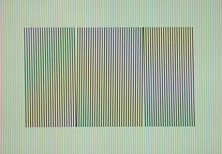 リトグラフ Cruz-Diez - Mod. 3 Inducción Cromática a doble frecuencia Toledo