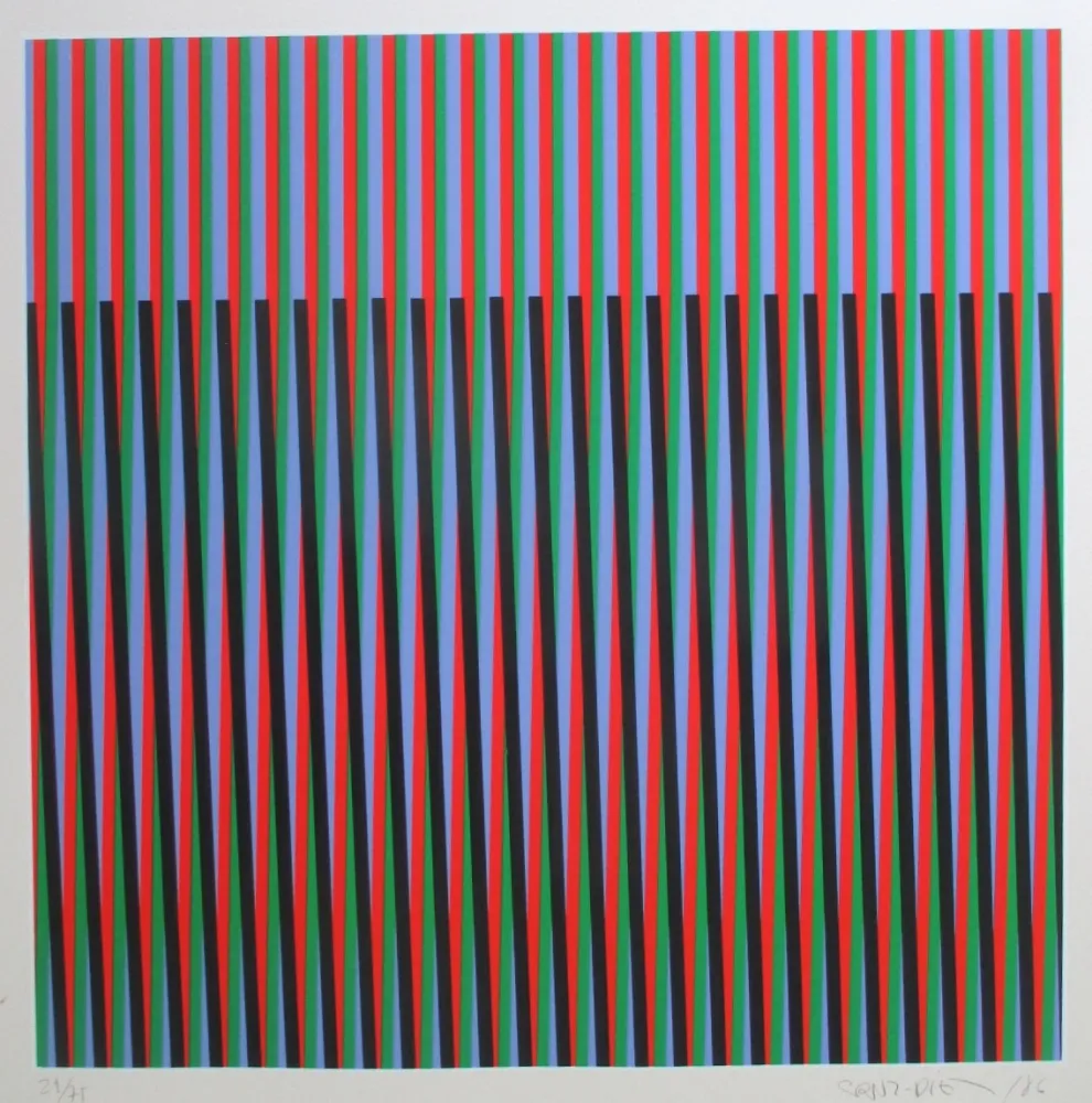 シルクスクリーン Cruz-Diez - No title