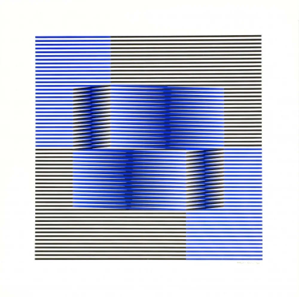 シルクスクリーン Cruz-Diez - Sin Titulo