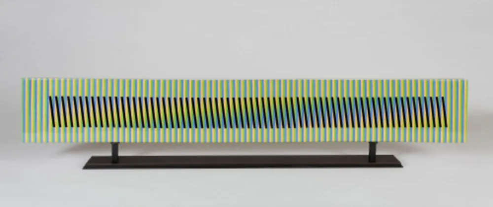 セラミック Cruz-Diez - Stèle horizontale 9