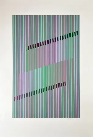 シルクスクリーン Cruz-Diez - Untitled