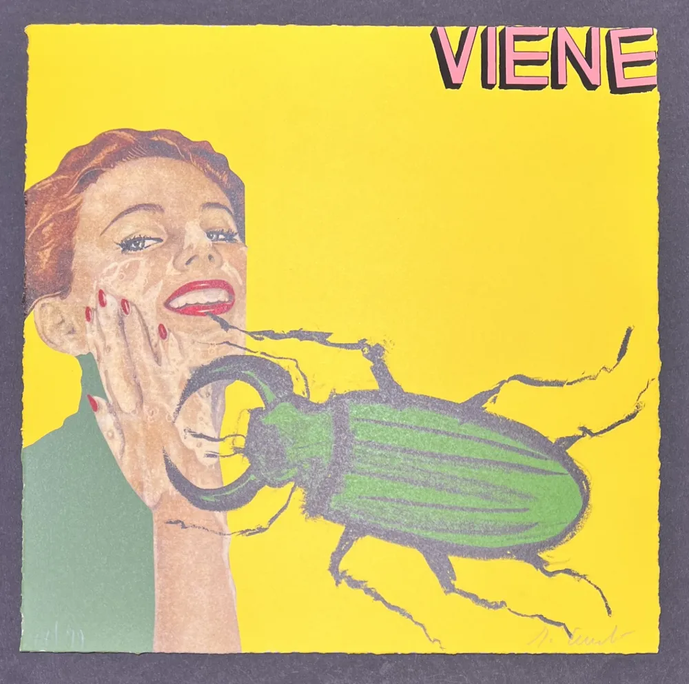 リトグラフ Cucchi - Enzo Cucchi (1949) - Viene - Lithograph on paper