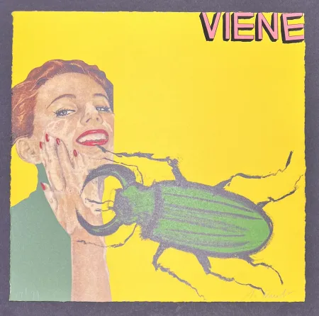 リトグラフ Cucchi - Enzo Cucchi (1949) - Viene - Lithograph on paper