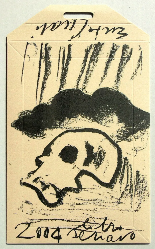 シルクスクリーン Cucchi - Libro schiavo