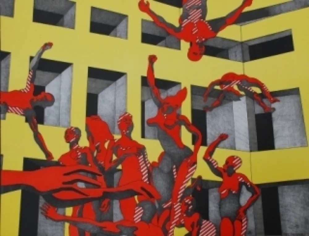 リトグラフ Cueco - L'université