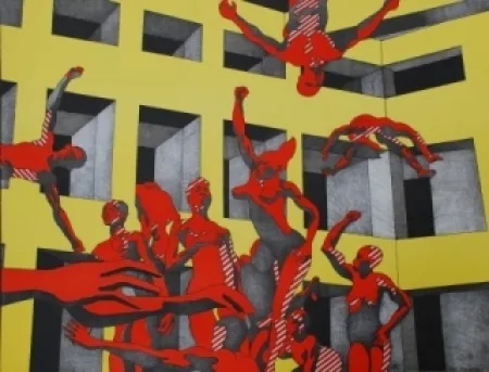 リトグラフ Cueco - L'université