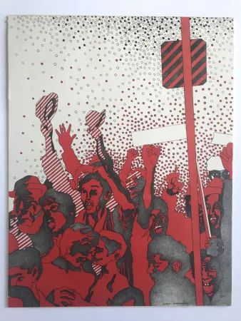 リトグラフ Cueco - Manifestation