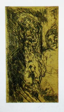 エッチングと　アクチアント Cuevas - Autorretrato