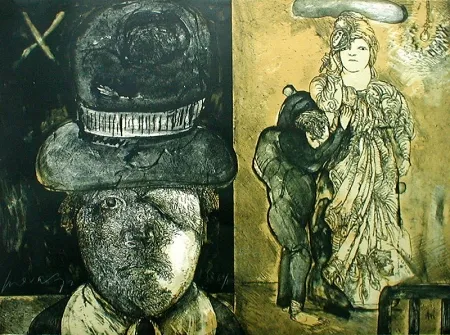 リトグラフ Cuevas - La Maga (from 