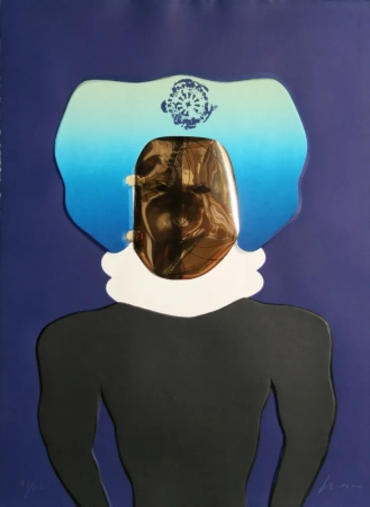 沈み彫り Cuevas - La Mascara from the Homage to Quevedo Portfolio