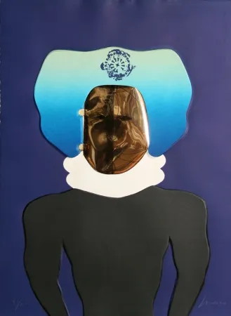 沈み彫り Cuevas - La Mascara from the Homage to Quevedo Portfolio