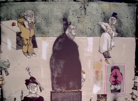 リトグラフ Cuevas - Sans Titre