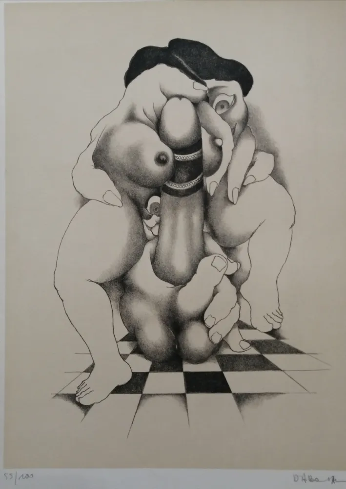 リトグラフ Daboval - Phantasmes de Berthe 1