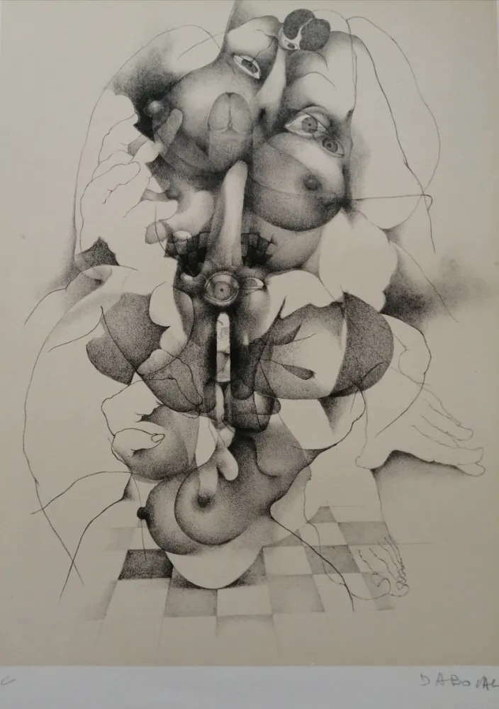 リトグラフ Daboval - Phantasmes de Berthe 3