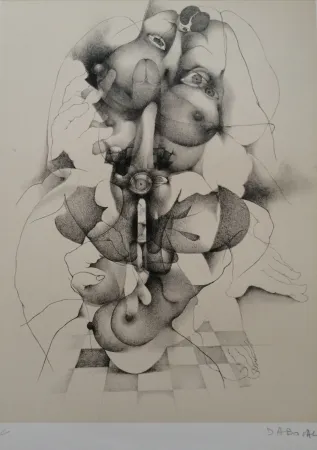 リトグラフ Daboval - Phantasmes de Berthe 3