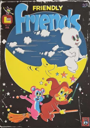 リトグラフ Dabs - Friendly friends