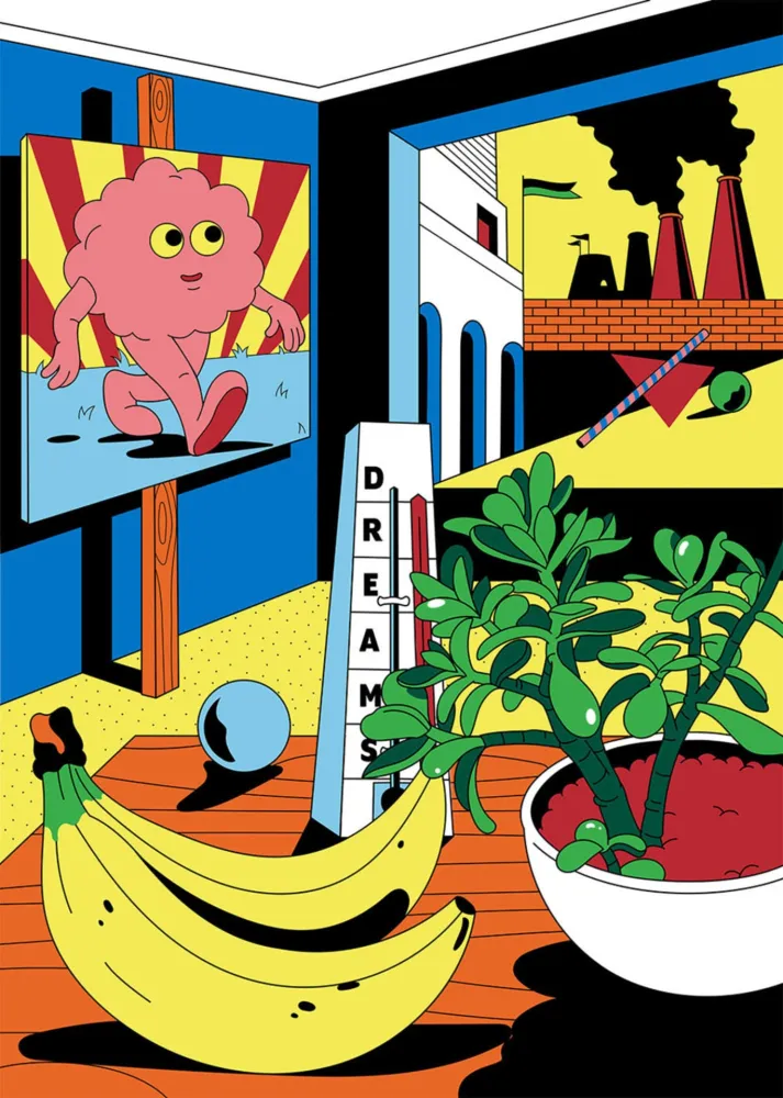 リトグラフ Dabs - Metaphysical Interior