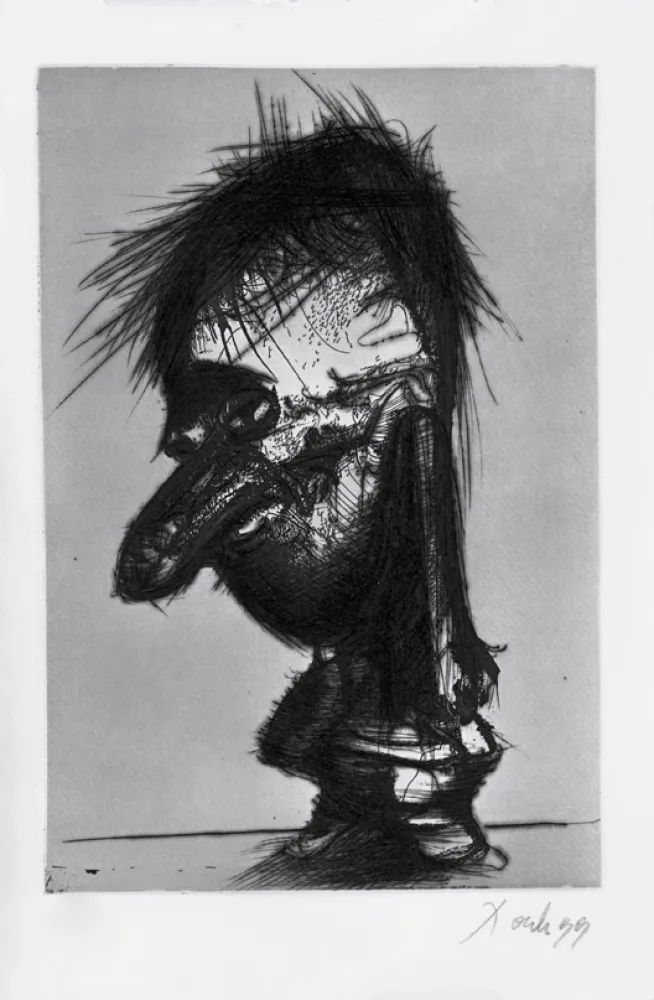 エッチングと　アクチアント Dado - Autoportrait