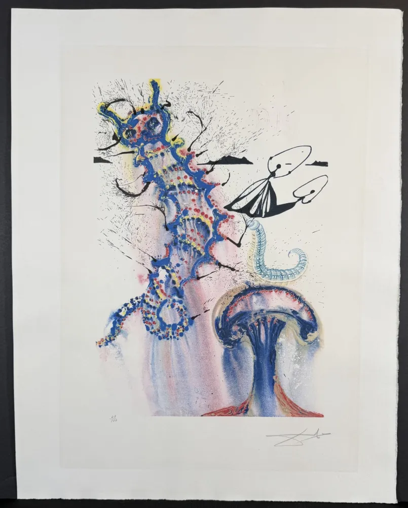 彫版 Dali - Alice in Wonderland Advice from a Caterpillar