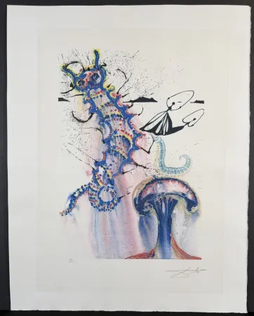 彫版 Dali - Alice in Wonderland Advice from a Caterpillar