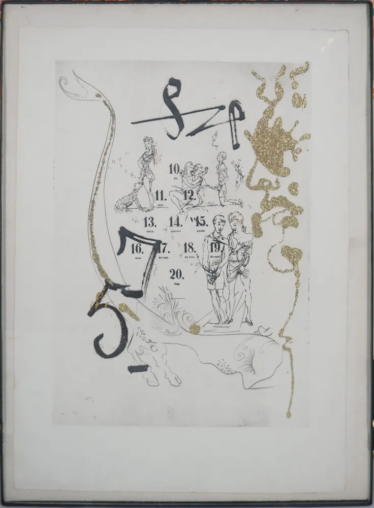 彫版 Dali - Amours jaunes