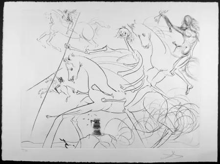 彫版 Dali -  Apocalyptische Reiter (Apocalyptic Rider) 