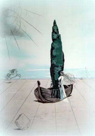 リトグラフ Dali - Apparition de ma cousine Carolineta sur la plage de Rosas