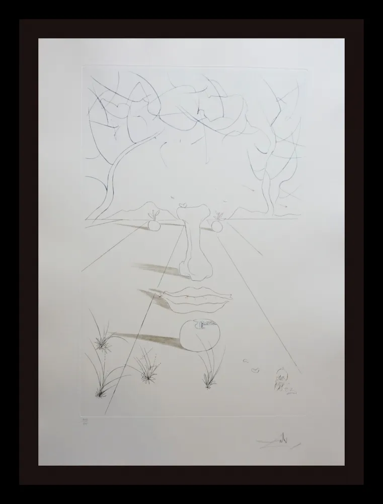 彫版 Dali - Aurelia Visage Surrealiste