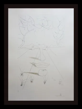 彫版 Dali - Aurelia Visage Surrealiste