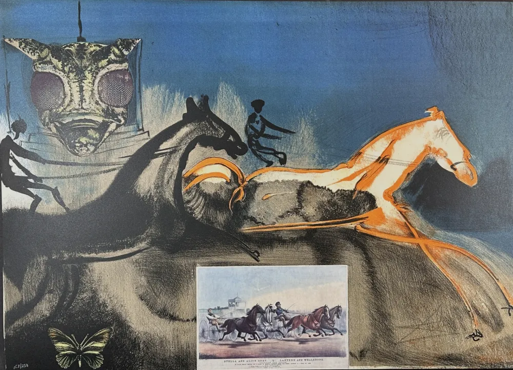 リトグラフ Dali - Currier & Ives American Trotting Horses No 2