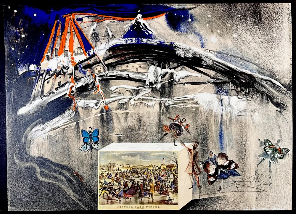 リトグラフ Dali - Currier & Ives New York Central Park Winter