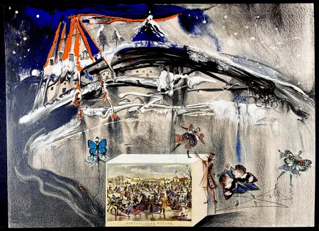 リトグラフ Dali - Currier & Ives New York Central Park Winter