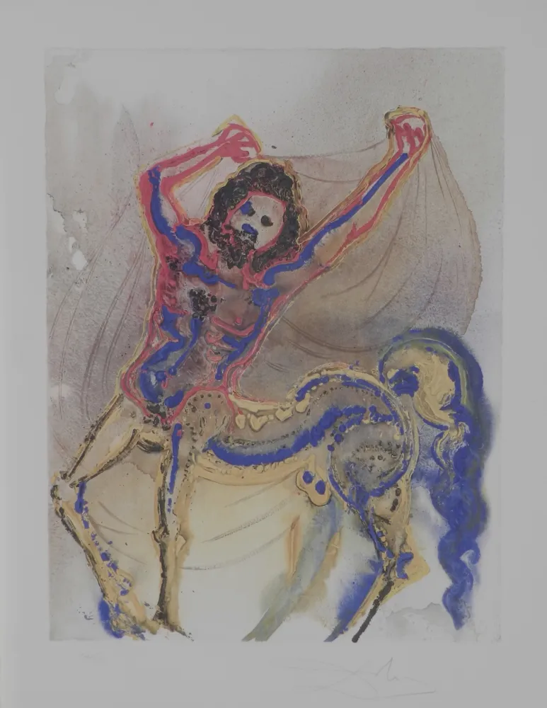 リトグラフ Dali - Dalinean Horses The Centaur of Crete