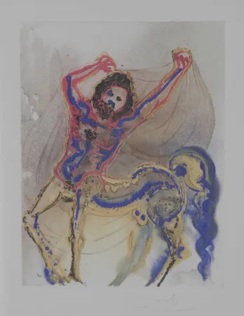 リトグラフ Dali - Dalinean Horses The Centaur of Crete