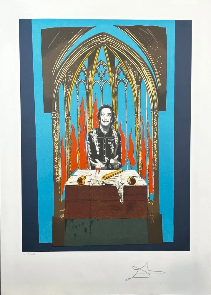 リトグラフ Dali - Dali's Inferno with Original Portfolio Case 