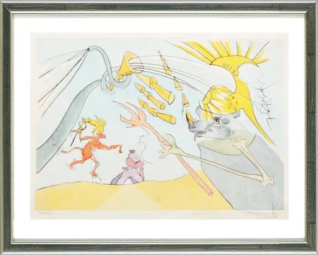 ポイントーセッシュ Dali - Der Elefant und der Affe Jupiters /  The elephant and Jupiter's monkey