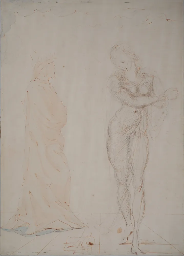 技術的なありません Dali - Divine Comédie : Dante et Béatrice