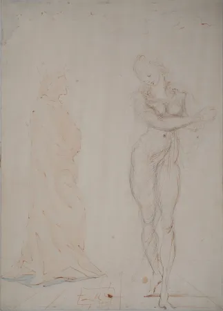 技術的なありません Dali - Divine Comédie : Dante et Béatrice