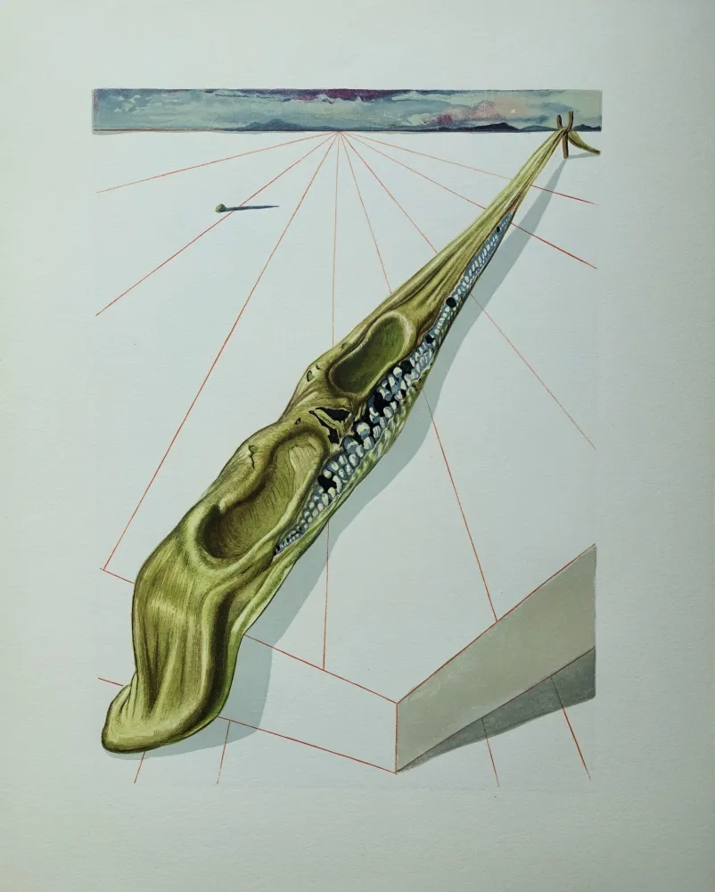 木版 Dali - Divine Comédie, Enfer 14, Les blasphémateurs