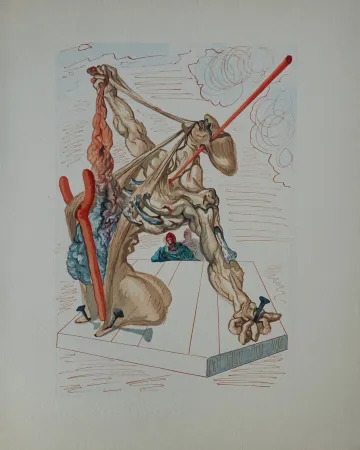 木版 Dali - Divine Comédie, Enfer 29, Les falsificateurs