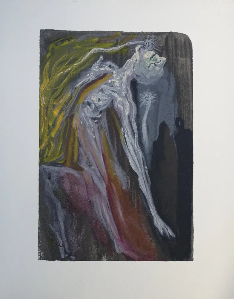 木版 Dali - Divine Comédie, Enfer 9, Les furies