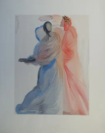 木版 Dali - Divine Comédie, Paradis 18, La splendeur de Béatrice