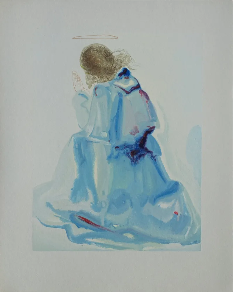 木版 Dali - Divine Comédie, Paradis 2, L'ange